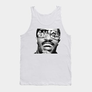 Stevie Wonder Mode black Tank Top